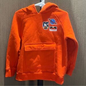 The Children's Place Orange Hoodie with Space Patches